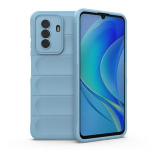 For Huawei Enjoy 50 4G / Nova Y70 Magic Shield TPU + Flannel Phone Case(Light Blue) (OEM)