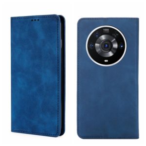 For Honor Magic3 Pro Skin Feel Magnetic Horizontal Flip Leather Phone Case(Blue) (OEM)