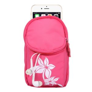 Universal Double Layer Zipper Multi-functional Leisure Style Sports Arm Bag for iPhone 7 & 6 & 6s / Galaxy S9 & S8 & S7 & S6 & S6 Edge,Size:15.0 x 9.5 x 2.0cm(Pink) (OEM)