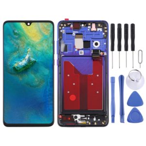 Original OLED LCD Screen for Huawei Mate 20 Digitizer Full Assembly with Frame(Blue) (OEM)