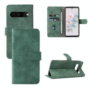 For Google Pixel 7 Pro Skin Feel Magnetic Flip Leather Phone Case(Green) (OEM)
