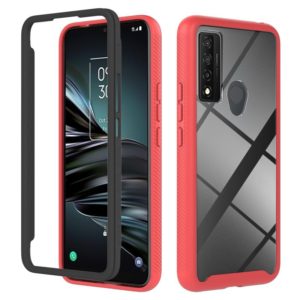 For TCL 20 XE Starry Sky Solid Color Series PC + TPU Phone Case(Red) (OEM)
