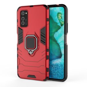 For Huawei Honor V30 Pro Shockproof PC + TPU Protective Case with Magnetic Ring Holder(Red) (OEM)