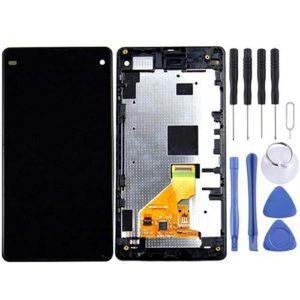 LCD Display + Touch Panel with Frame for Sony Xperia Z1 Compact(Black) (OEM)