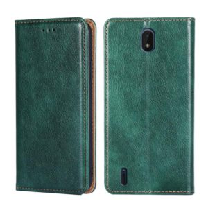 For Nokia C01 Plus / C1 2nd Edition Gloss Oil Solid Color Magnetic Leather Phone Case(Green) (OEM)