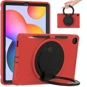 Shockproof TPU + PC Protective Case with 360 Degree Rotation Foldable Handle Grip Holder & Pen Slot For Samsung Galaxy Tab S6 Lite 10.4 inch P610(Red) (OEM)