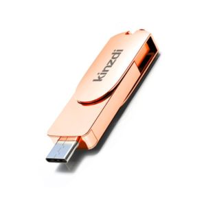 Kinzdi 256GB USB 3.0 + Type-C 3.0 Interface Metal Twister Flash Disk V11 (Rose Gold) (Kinzdi) (OEM)