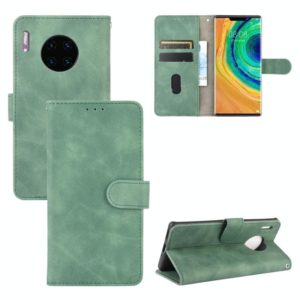 For Huawei Mate 30 Pro Solid Color Skin Feel Magnetic Buckle Horizontal Flip Calf Texture PU Leather Case with Holder & Card Slots & Wallet(Green) (OEM)