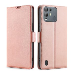 For Blackview A55 Pro Ultra-thin Voltage Side Buckle PU + TPU Leather Phone Case(Rose Gold) (OEM)