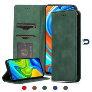 For Redmi Note 9 Pro / Note 9S / Note 9 Pro Max Retro Skin Feel Business Magnetic Horizontal Flip Leather Case(Army Green) (OEM)