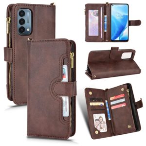 For OnePlus Nord N200 5G Litchi Texture Zipper Leather Phone Case(Brown) (OEM)