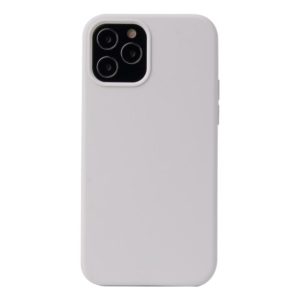 For iPhone 12 mini Solid Color Liquid Silicone Shockproof Protective Case(White) (OEM)