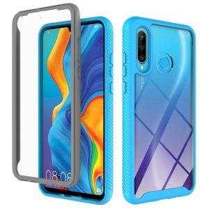 For Huawei P30 Lite Starry Sky Solid Color Series Shockproof PC + TPU Protective Case(Sky Blue) (OEM)