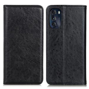 For Motorola Moto G 5G 2022 Magnetic Crazy Horse Texture Horizontal Flip Leather Phone Case(Black) (OEM)