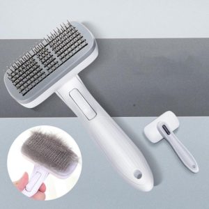 Pet Comb Cat Dog Hair Brush Hair Removal Tool, Style: Steel Needle (Gray) (OEM)