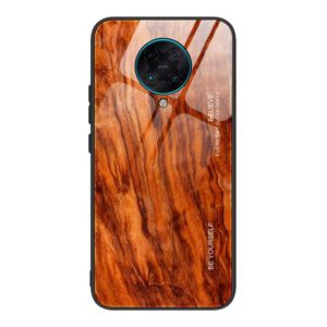 For Xiaomi Redmi K30 Pro Wood Grain Glass Protective Case(M06) (OEM)