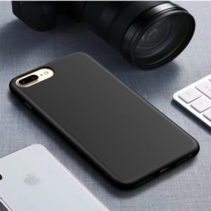 For iPhone 6 Plus & 6s Plus Starry Series Shockproof Straw Material + TPU Protective Case(Black) (OEM)