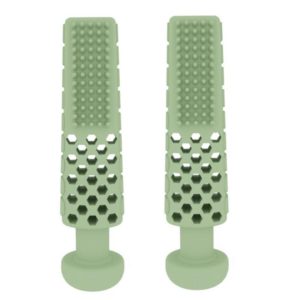 Washing Board Toothpaste Shape Bite Toys TPR Dog Teething Stick(Green) (OEM)