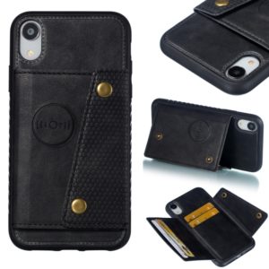 For iPhone XR Leather Protective Case(Black) (OEM)
