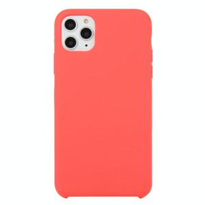 For iPhone 11 Pro Solid Color Solid Silicone Shockproof Case(Red Plum) (OEM)