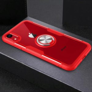 For iPhone XR Magnetic 360 Degree Rotation Ring Holder Armor Protective Case (Red) (OEM)