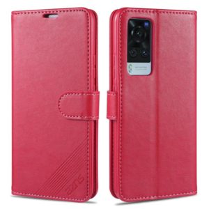 For Vivo X60 AZNS Sheepskin Texture Horizontal Flip Leather Case with Holder & Card Slots & Wallet(Red) (AZNS) (OEM)