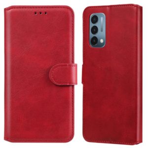 Classic Calf Texture PU + TPU Horizontal Flip Leather Case with Holder & Card Slots & Wallet For OnePlus N200 5G(Red) (OEM)