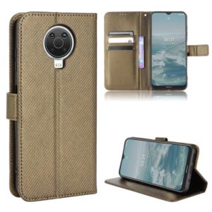 For Nokia G10 / G20 / 6.3 Diamond Texture Leather Phone Case(Brown) (OEM)