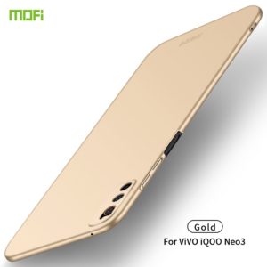 For Vivo iQOO Neo 3 MOFI Frosted PC Ultra-thin Hard Case(Gold) (MOFI) (OEM)
