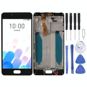 TFT LCD Screen for Meizu Meilan A5 / M5c Digitizer Full Assembly with Frame(Black) (OEM)