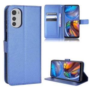 For Motorola Moto G22 / E32s 4G Diamond Texture Leather Phone Case(Blue) (OEM)
