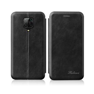 For Xiaomi Redmi Note 9 Pro / Note 9S / Note 9 Pro Max Integrated Electricity Pressing Retro Texture Magnetic TPU+PU Leather Case with Card Slot & Holder(Black) (OEM)