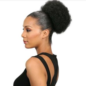 European and American Black People Explosion Head Fluffy Curl Hair Net Wig(Black) (OEM)