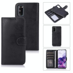 For Samsung Galaxy S20 Retro 2 in 1 Detachable Magnetic Horizontal Flip TPU + PU Leather Case with Holder & Card Slots & Photo Frame & Wallet(Black) (OEM)