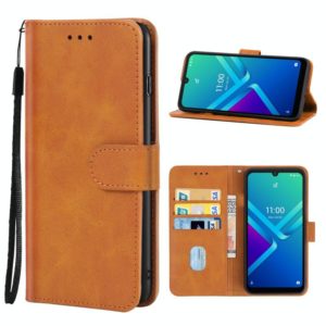 Leather Phone Case For Wiko Y82(Brown) (OEM)