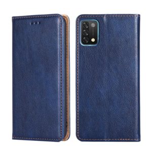 For UMIDIGI A11 Gloss Oil Solid Color Magnetic Leather Phone Case(Blue) (OEM)