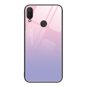 For Huawei nova 3i Colorful Painted Glass Phone Case(Purple Sky) (OEM)
