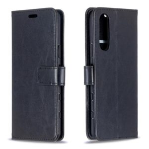 For Sony Xperia 5 II Crazy Horse Texture Horizontal Flip Leather Case with Holder & Card Slots & Wallet & Photo Frame(Black) (OEM)
