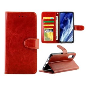 For Xiaomi Mi 9 Pro Crazy Horse Texture Leather Horizontal Flip Protective Case with Holder & Card Slots & Wallet & Photo Frame(Brown) (OEM)