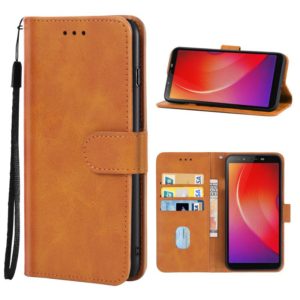 Leather Phone Case For Infinix Smart 2(Brown) (OEM)