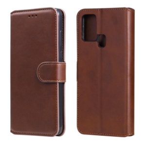 For Samsung Galaxy M31 Classic Calf Texture PU + TPU Horizontal Flip Leather Case, with Holder & Card Slots & Wallet(Brown) (OEM)