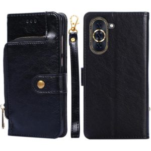 For Huawei nova 10 Pro Zipper Bag Leather Phone Case(Black) (OEM)