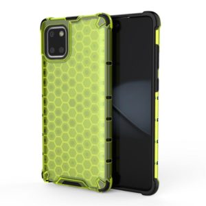 For Galaxy Note 10 Lite Shockproof Honeycomb PC + TPU Protective Case(Green) (OEM)