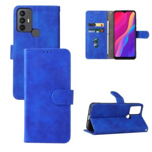 For TCL 30 SE Skin Feel Magnetic Flip Leather Phone Case(Blue) (OEM)