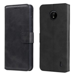 For Nokia C10 / C20 Classic Calf Texture PU + TPU Horizontal Flip Leather Case with Holder & Card Slots & Wallet(Black) (OEM)