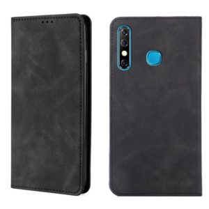 For Infinix Hot 8 / Hot 8 Lite X650 X650B / Tecon Camon 12 CC7 Sp Skin Feel Magnetic Horizontal Flip Leather Case with Holder & Card Slots(Black) (OEM)