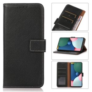 For Motorola Moto G10 Litchi Texture PU + TPU Horizontal Flip Leather Case with Holder & Card Slots & Wallet(Black) (OEM)