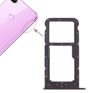 SIM Card Tray + SIM Card Tray / Micro SD Card Tray for Huawei Honor 9i (Black) (OEM)