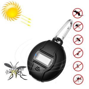 Q3 Outdoor Portable Solar Pest Control Insect Bugs Ultrasonic Mosquito Repellent Repeller Killer with Compass Function (OEM)