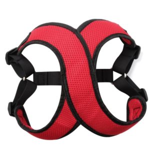 Vest-style Nylon Mesh Breathable Pet Chest Strap Dog Traction Rope, Size:L(Red) (OEM)